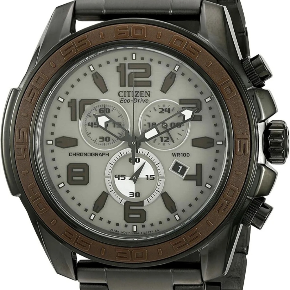 Citizen BRT Chronograph Charcoal Dial Men's Watch AT2278-58H